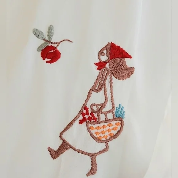 Johnny Was BIYA Top, Size XS, White Tunic, 100% Silk, Embroidered - Picture 7 of 13